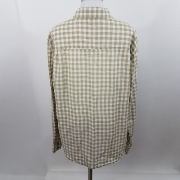 Horny Toad Mens Shirt XL Cuba Libre LS Brown White - Picture 5 of 8